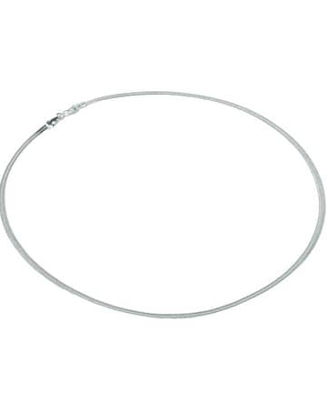 Colar Malha Fita Prata 925